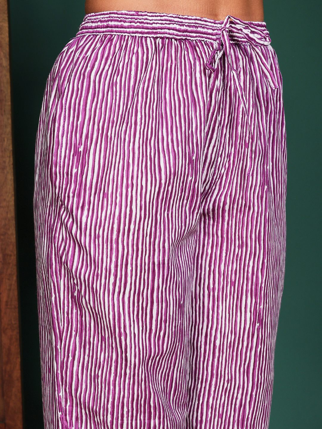 Printed Cotton Blend Kurta With Pant &amp; Dupatta