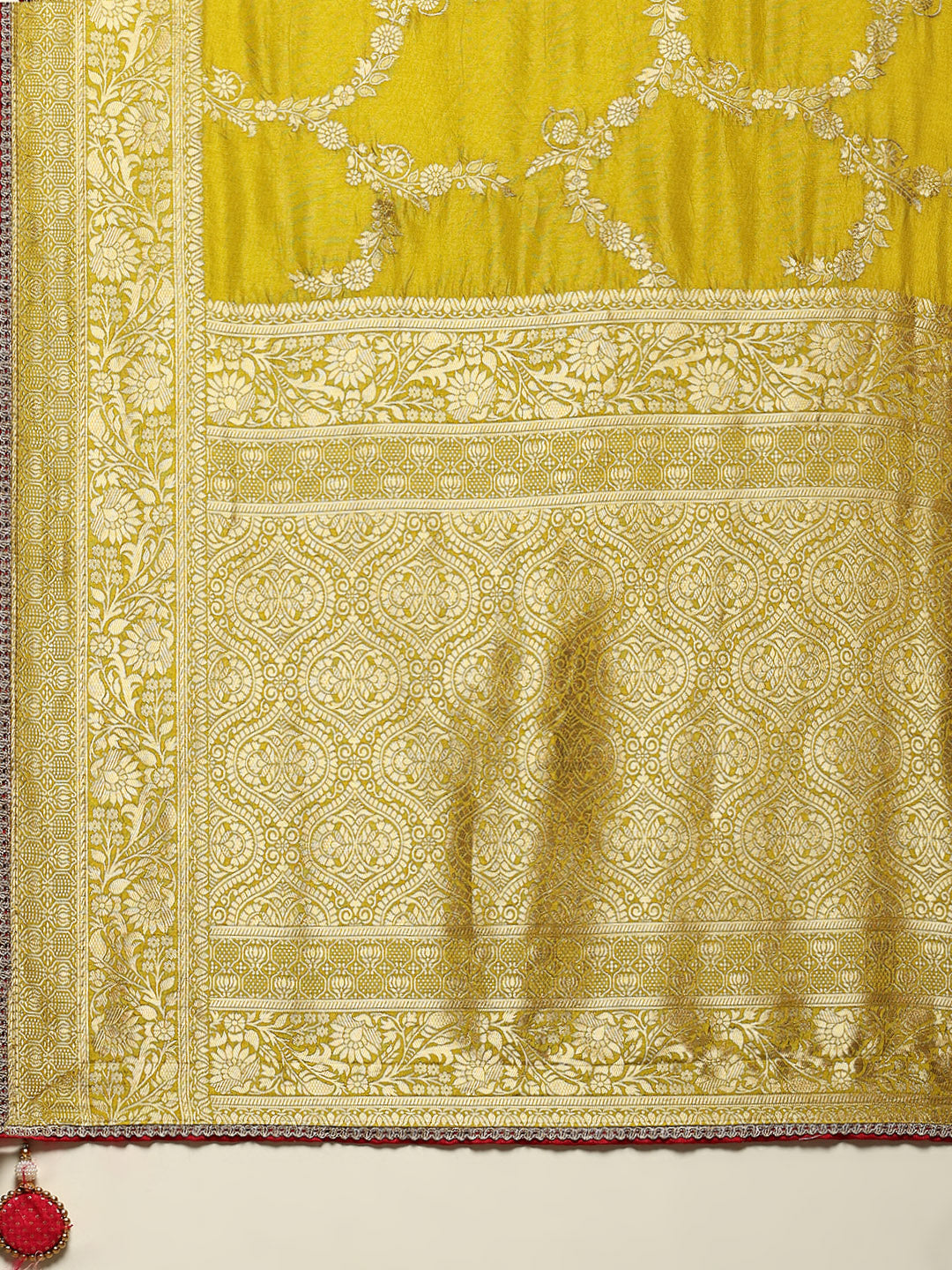 Embroidered Dola Silk Saree