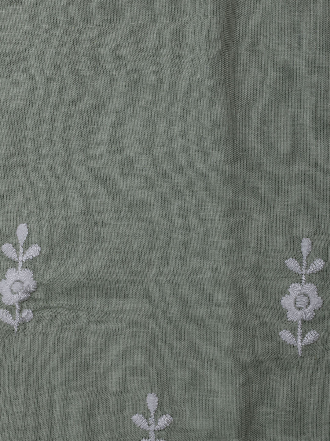 Neck Embroidered Cotton Blend Unstitched Suit With Dupatta