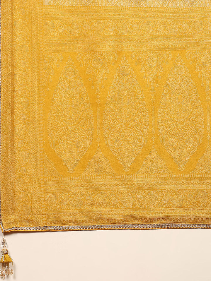 Embroidered Dola Silk Saree