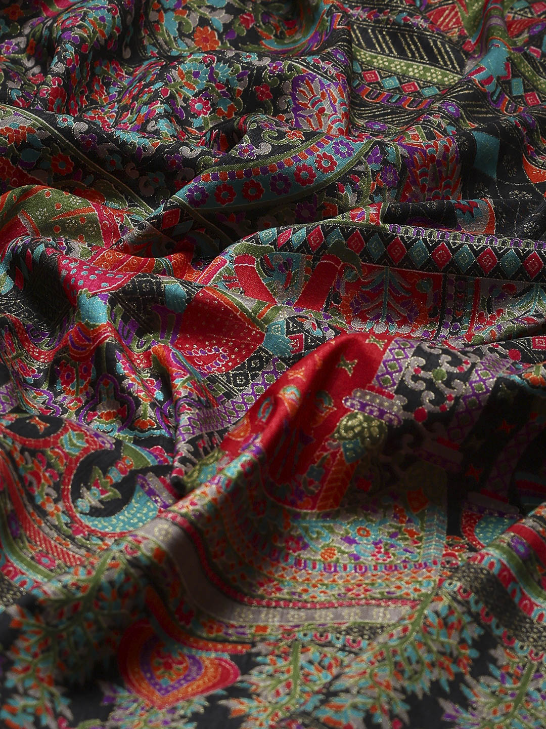 Digital Printed Art Silk Saree