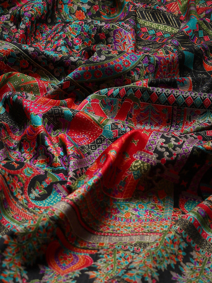 Digital Printed Art Silk Saree