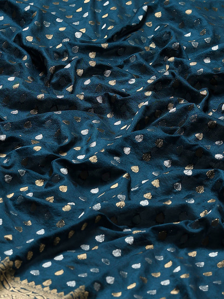 Plain Crepe Saree
