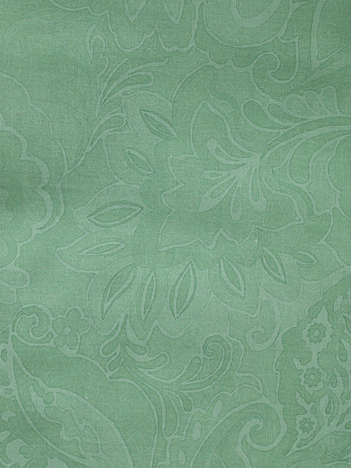 Embroidered Cotton Blend Unstitched Suit With Pant &amp; Dupatta