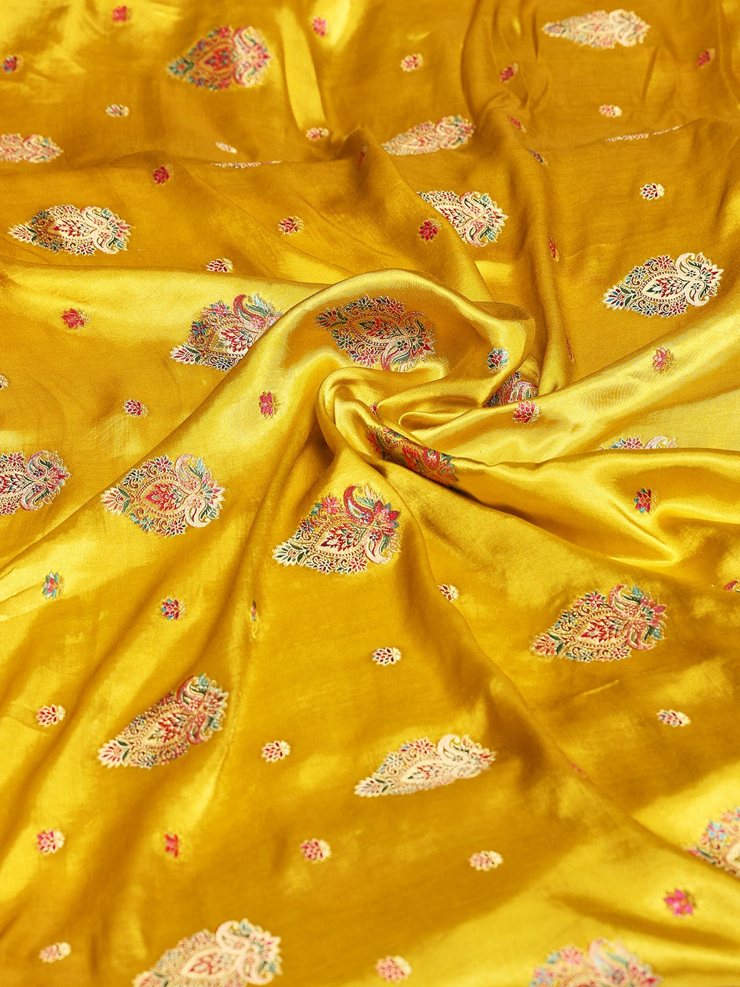 Woven Design Satin Saree