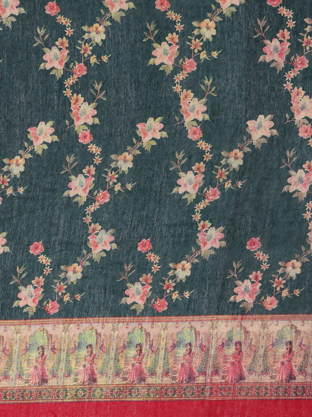 Printed Dola Silk Saree