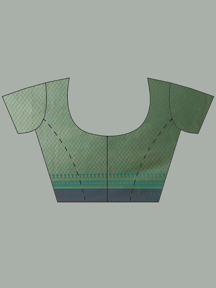 Resham Woven Design Cotton Blend Woven Saree
