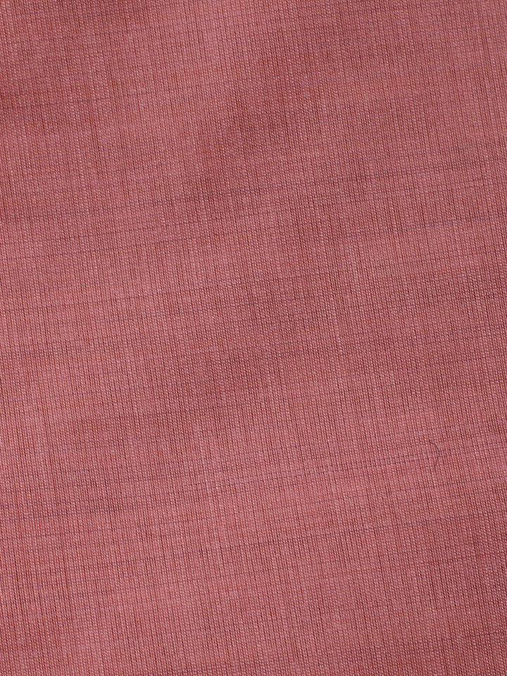 Printed Chanderi Unstitched Suit With Pant &amp; Dupatta