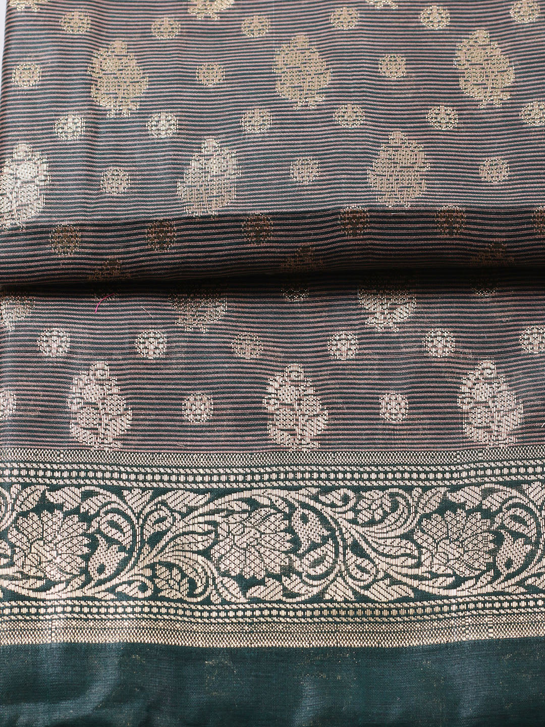 Banarasi Chanderi Unstitched Suit With Pant &amp; Dupatta
