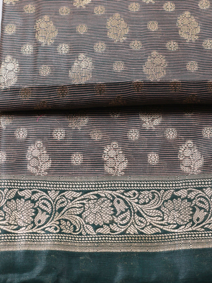 Banarasi Chanderi Unstitched Suit With Pant &amp; Dupatta