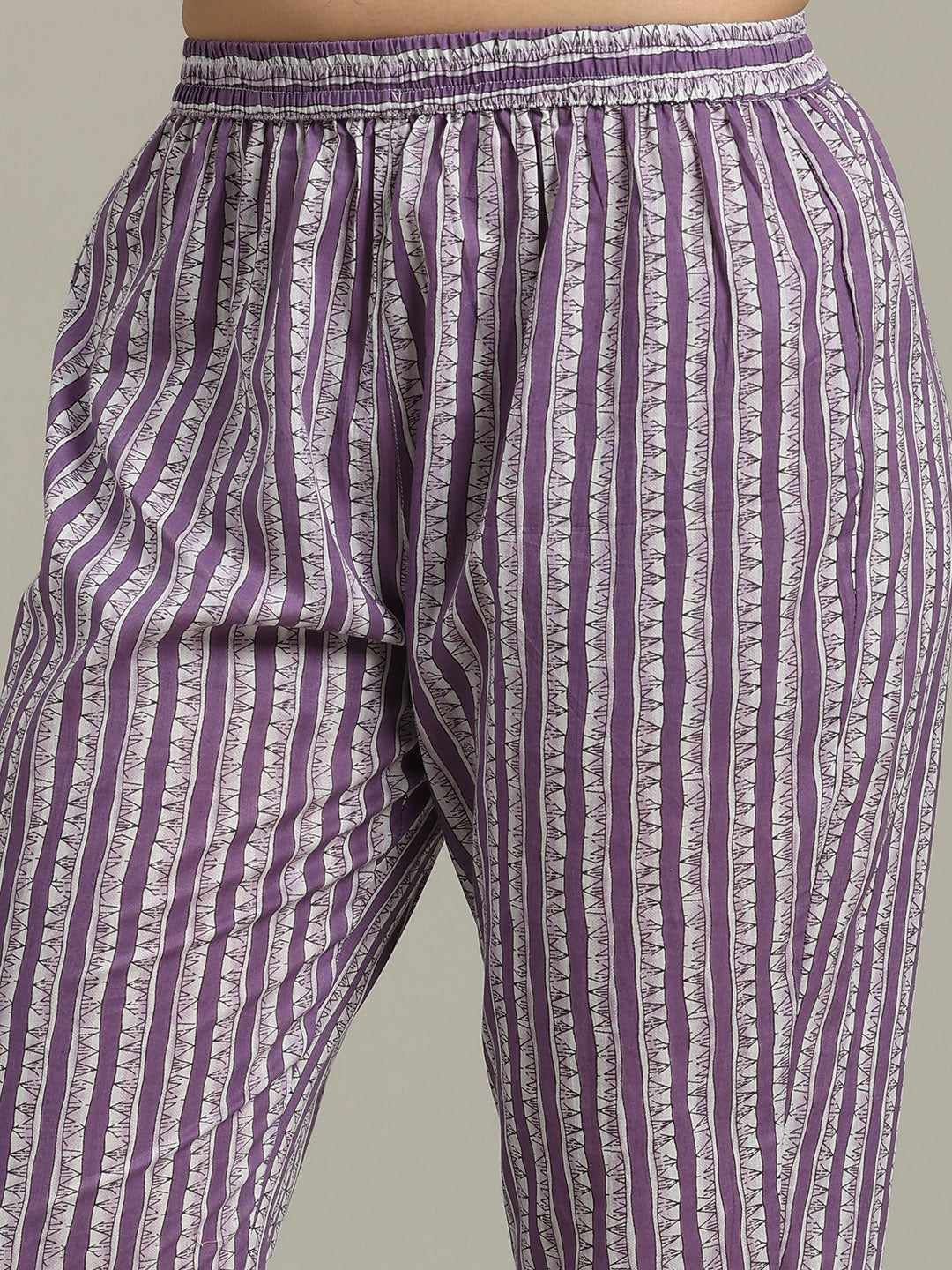 Floral Parinted Cotton Blend Kurta With Pants &amp; Dupatta