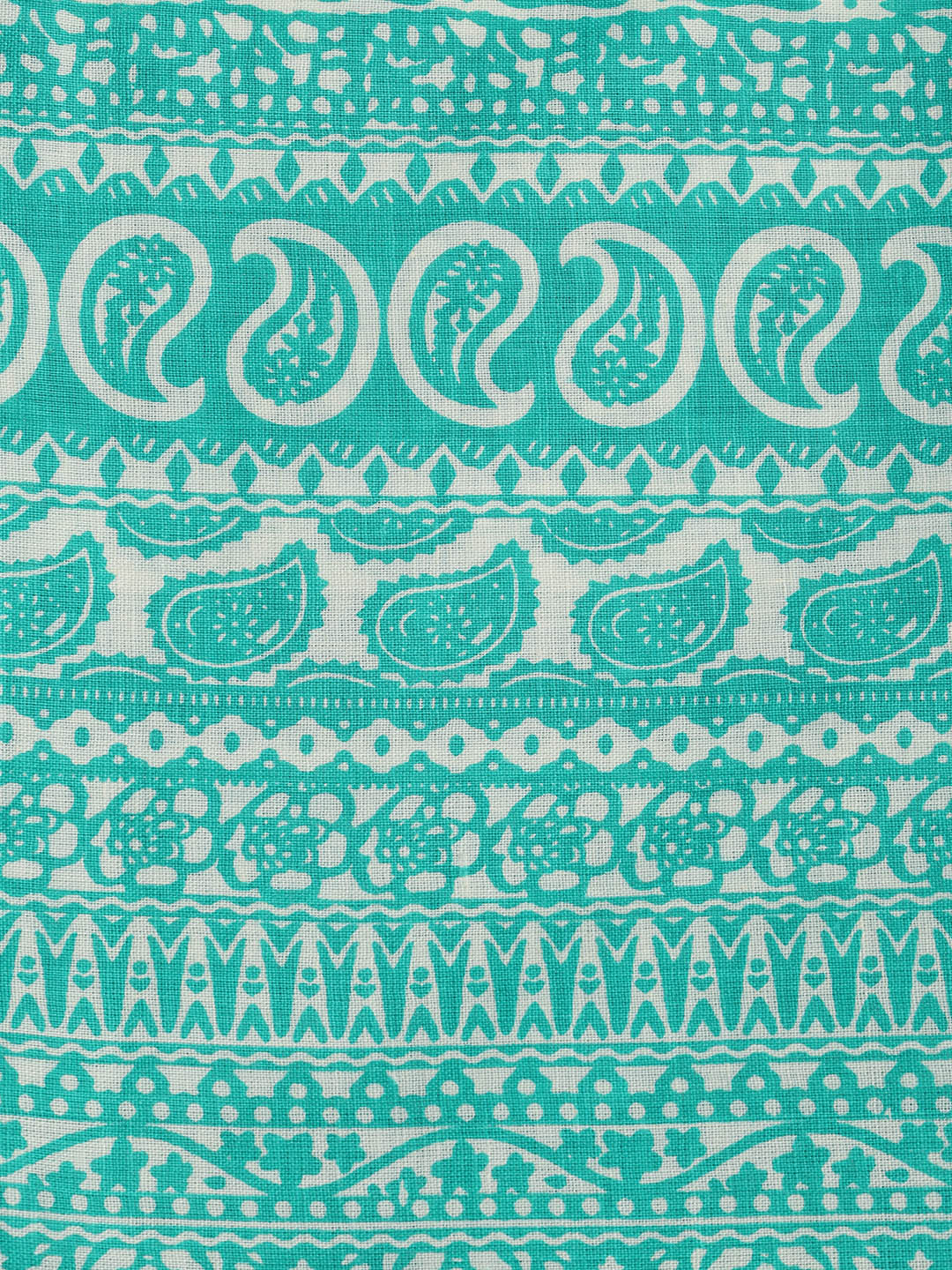 Printed Cotton Blend Unstitched Suit With Dupatta