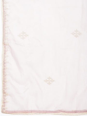 Neck Embroidered Muslin Unstitched Suit Piece With Dupatta