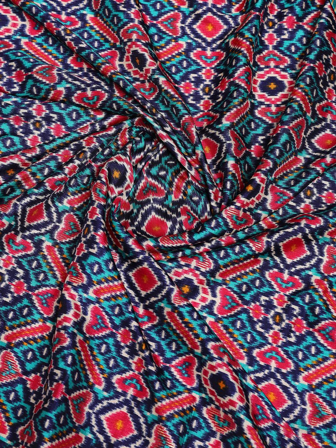 Digital Printed Art Silk Saree
