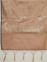 Woven Chanderi Unstitched Suit Piece With Dupatta