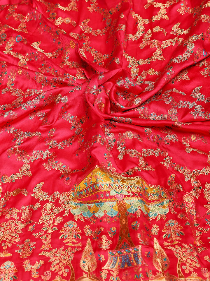 Woven Design Satin Saree