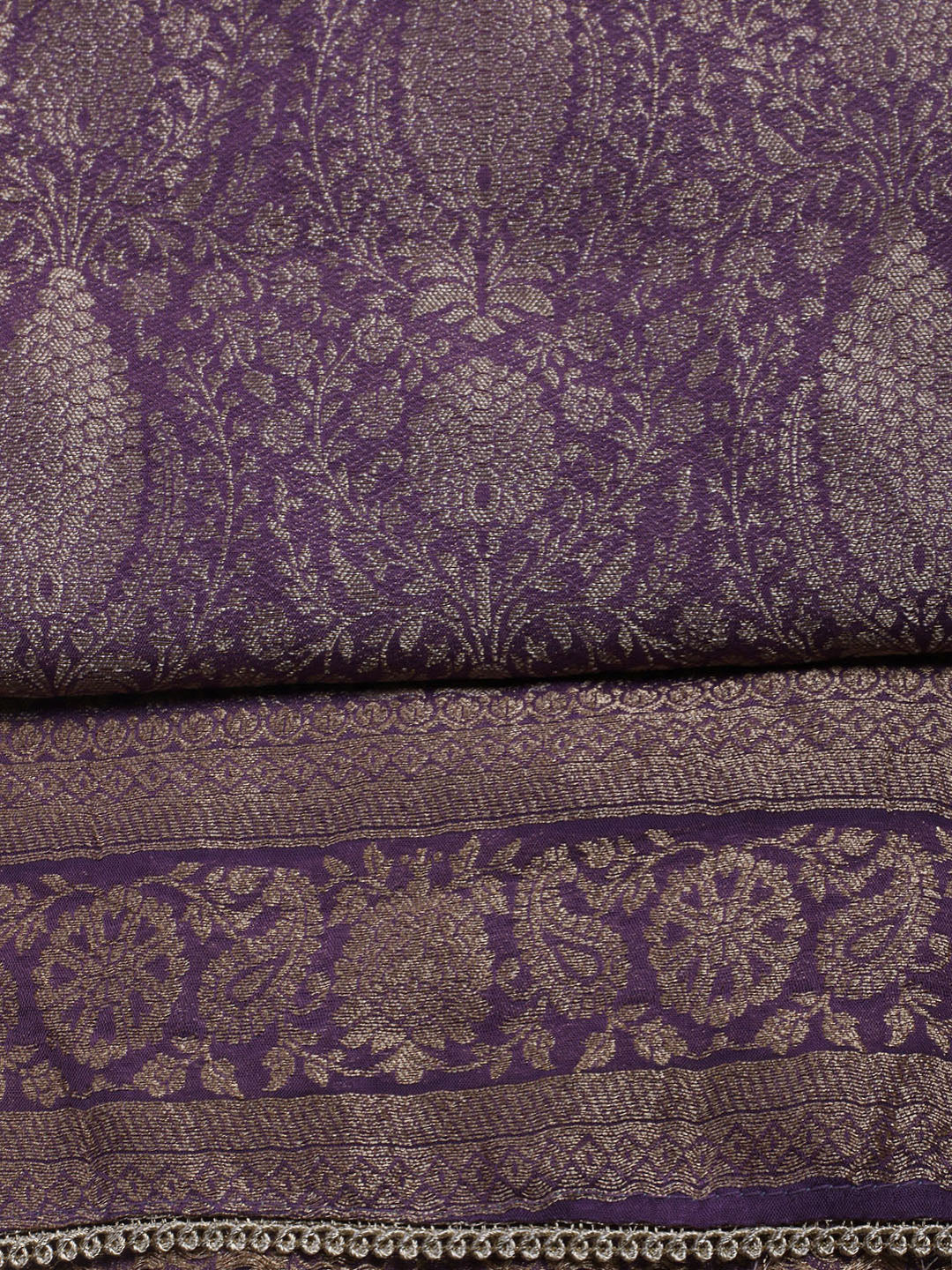 Woven Design Chanderi Unstitched Suit With Dupatta