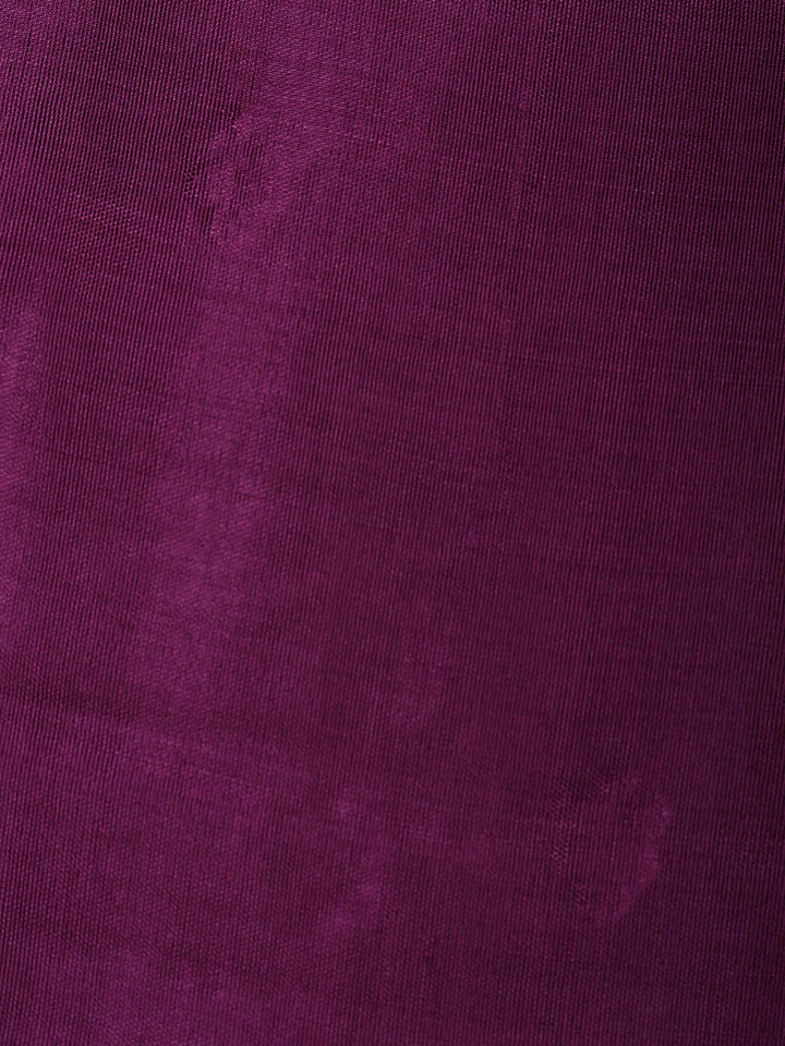 Embroidered Tussar Silk Unstitched Suit With Pant &amp; Dupatta
