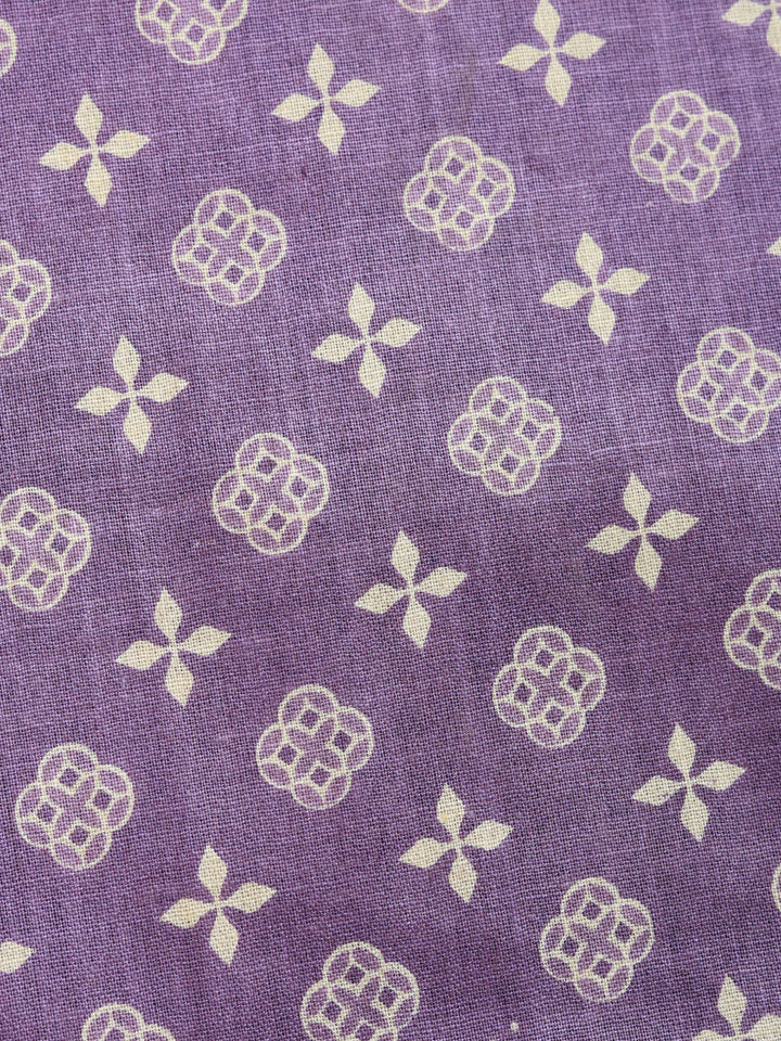 Printed Cotton Blend Unstitched Suit With Pant &amp; Dupatta