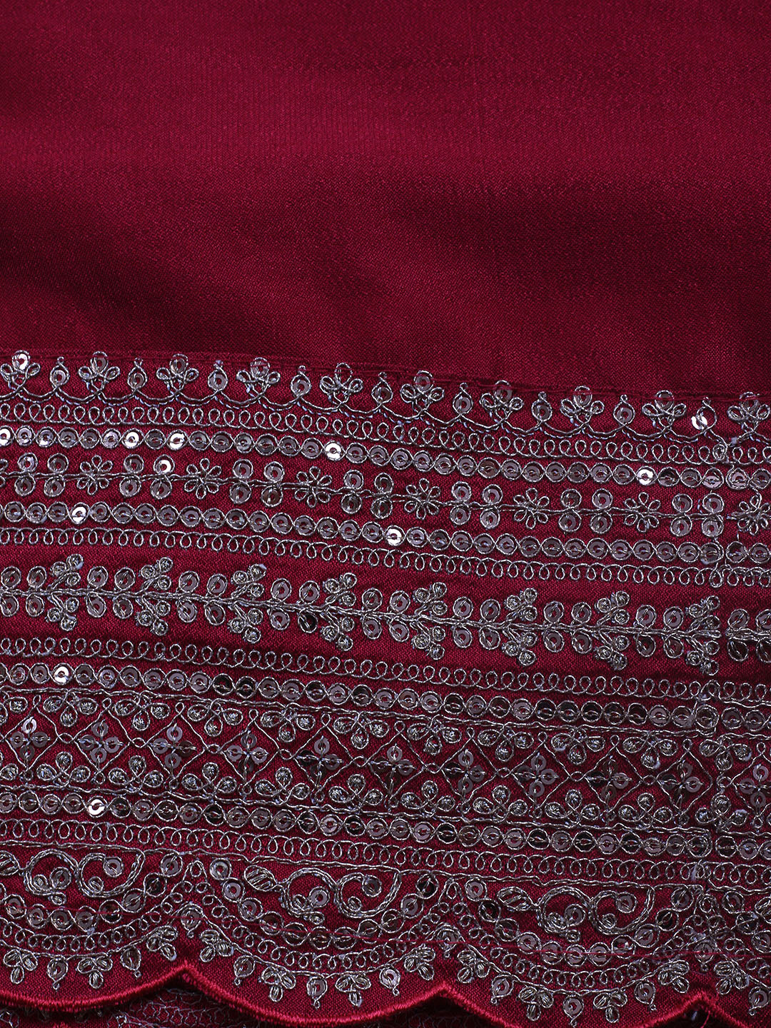 Sequence Art Silk Unstitched Suit Piece With Dupatta
