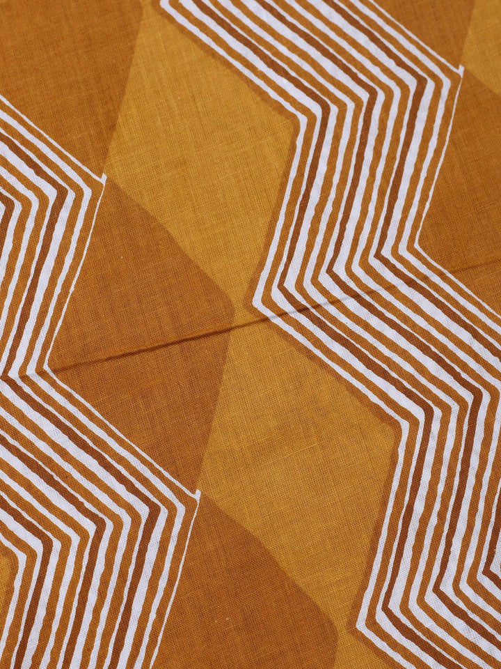 Printed Cotton Blend Unstitched Suit With Pant &amp; Dupatta