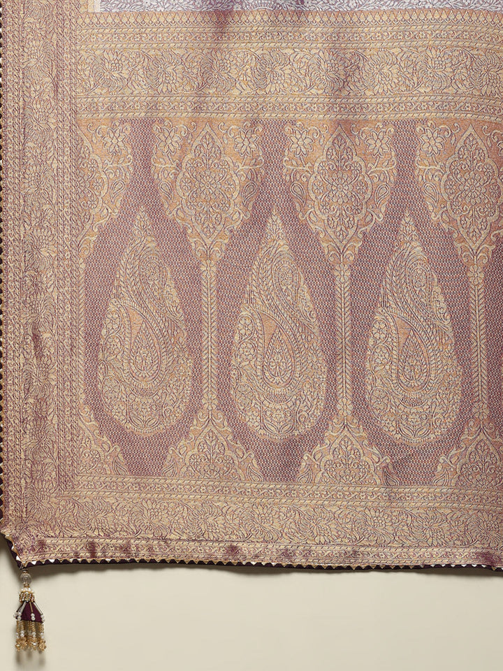 Embroidered Dola Silk Saree