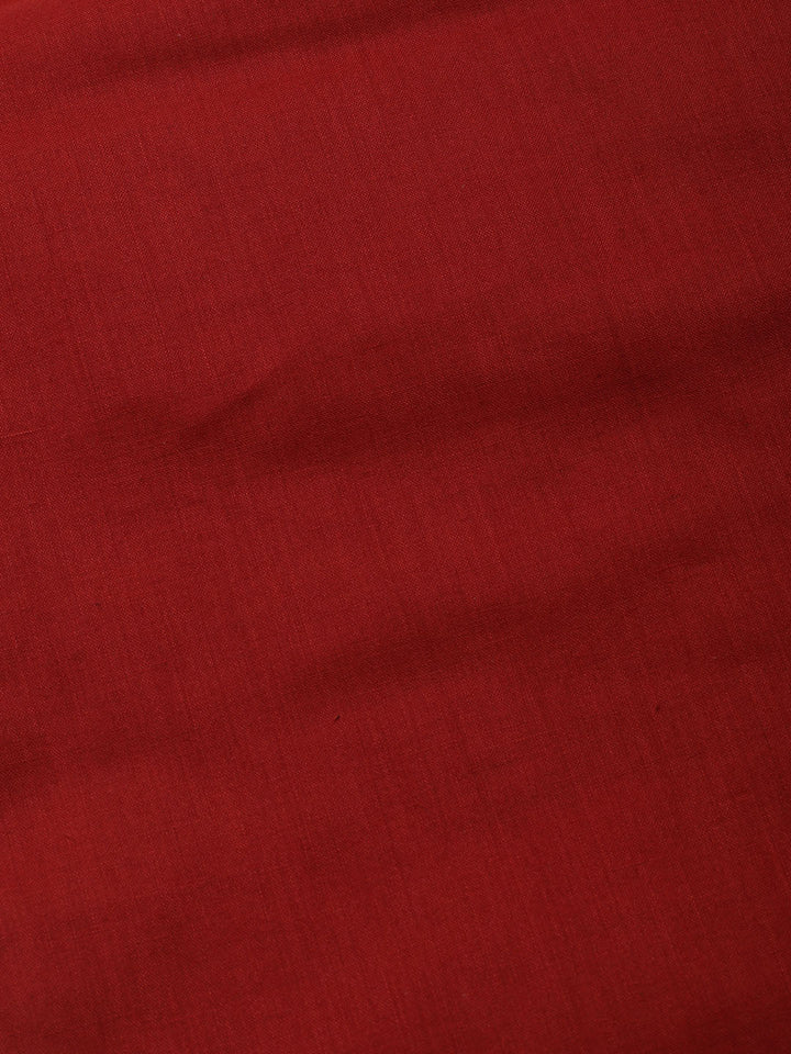 Printed Cotton Blend Unstitched Kurta With Pant &amp; Dupatta