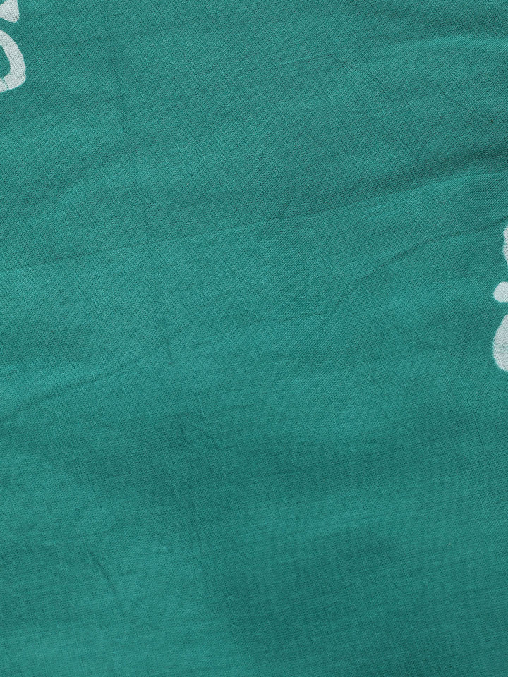 Printed Cotton Blend Unstitched Kurta With Pant &amp; Dupatta
