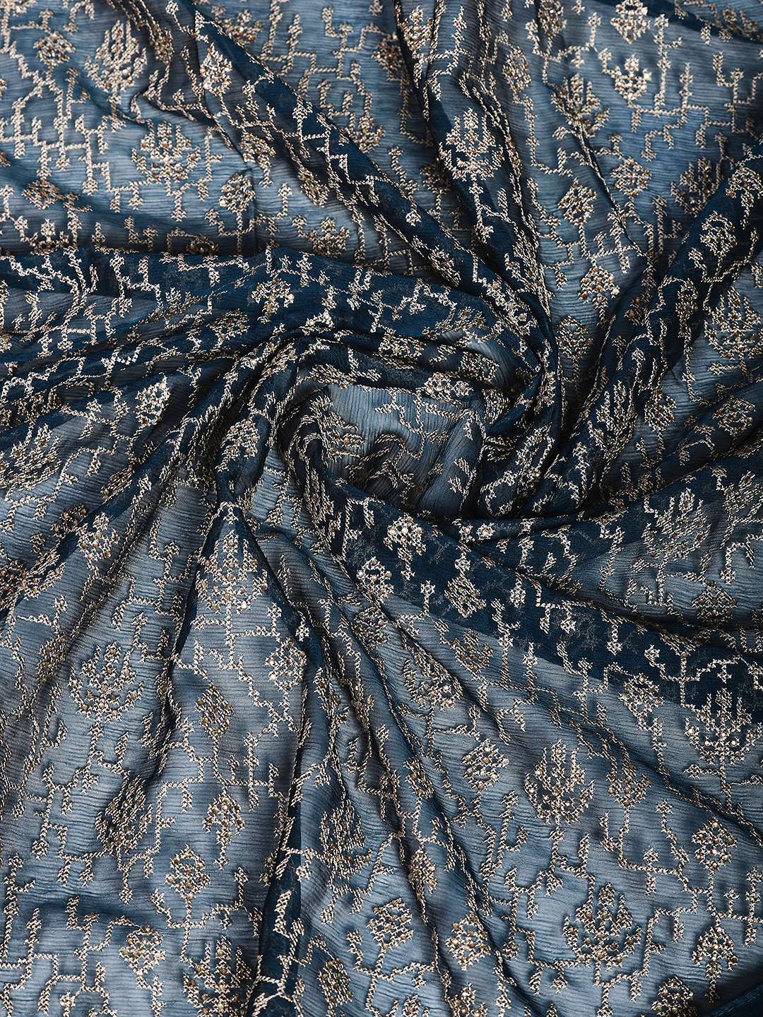 Embroidered Georgette Saree