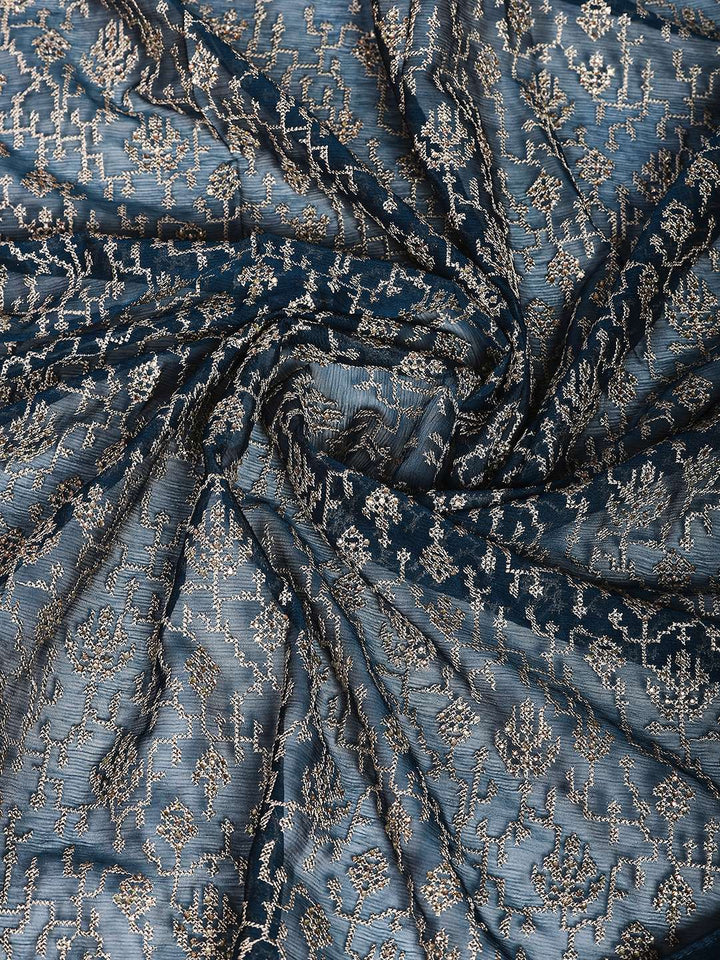 Embroidered Georgette Saree