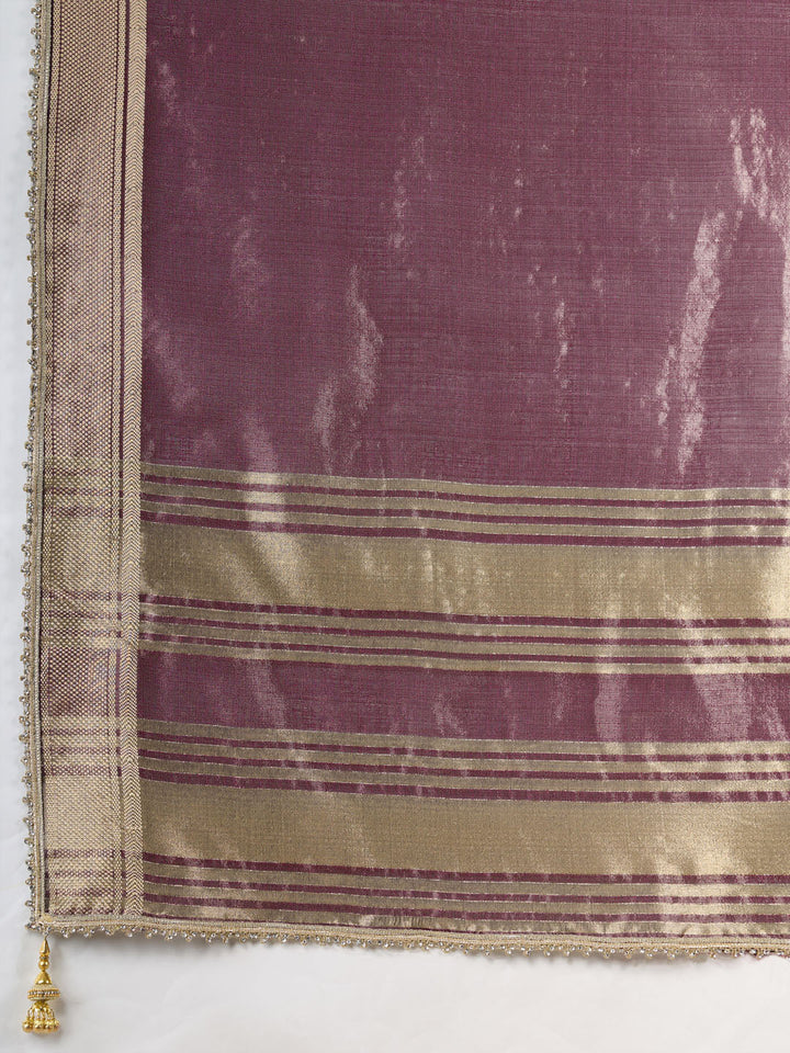 Woven Design Linen Blend Saree