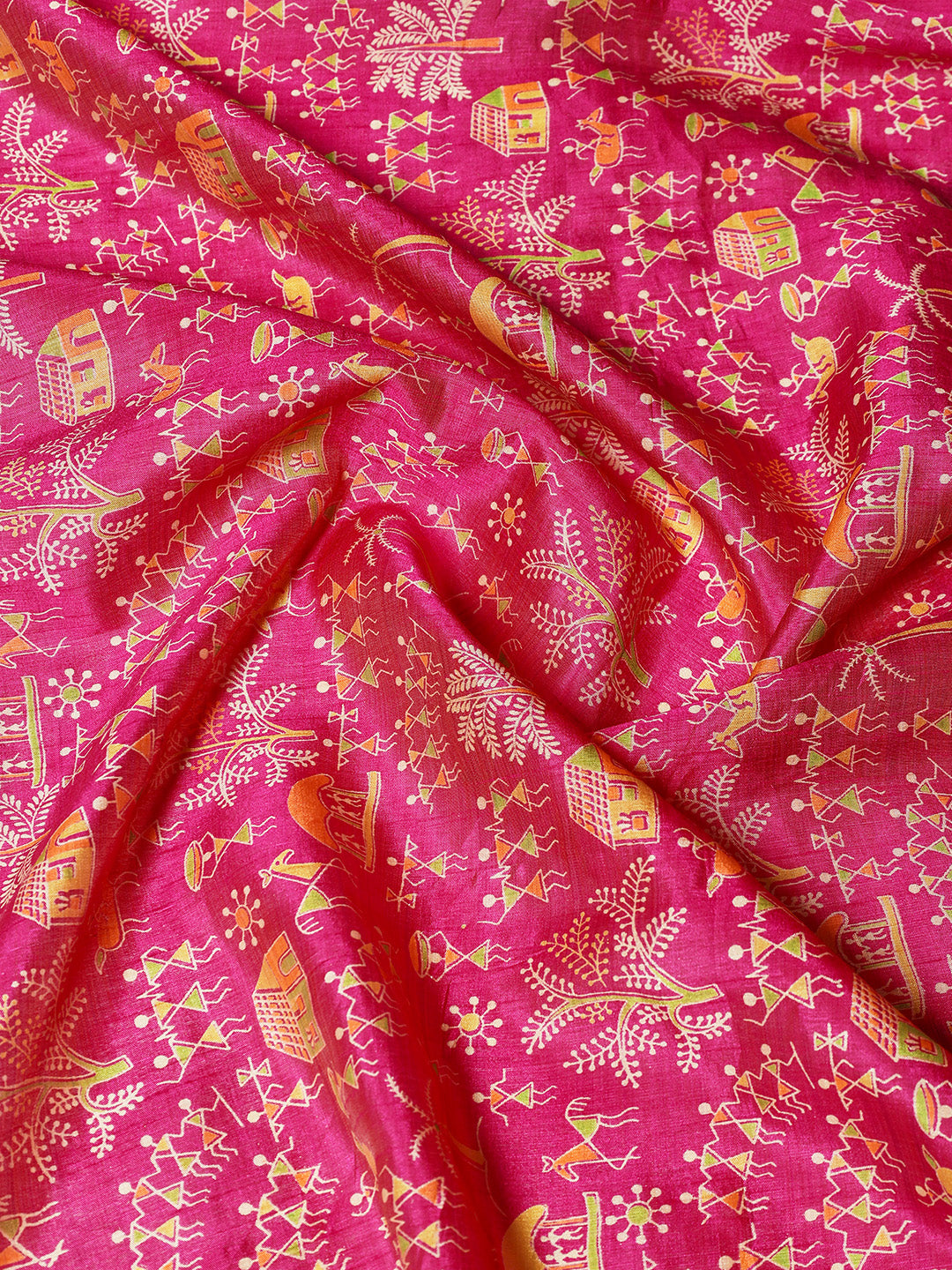 Digital Printed Art Silk Saree
