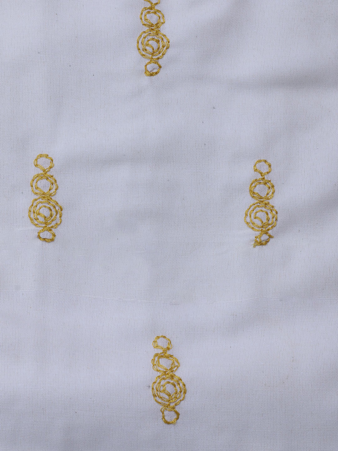 Neck Embroidered Cotton Blend Unstitched Suit With Dupatta