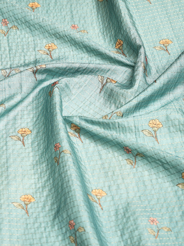 Printed Tussar Saree