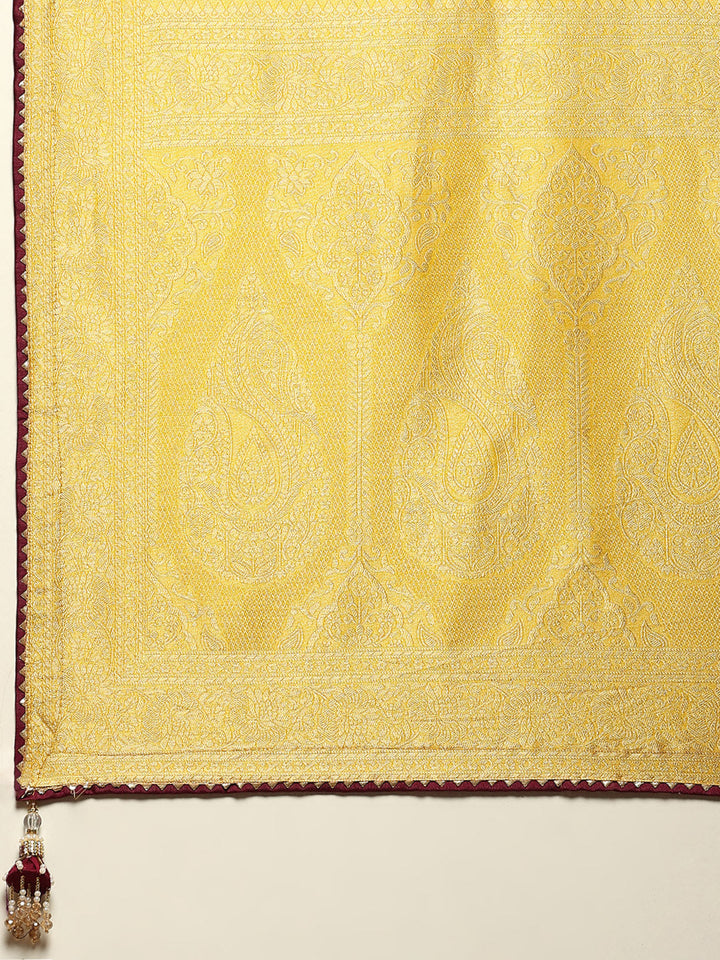 Embroidered Dola Silk Saree