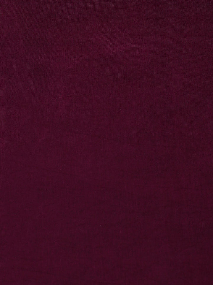 Embroidered Art Silk Unstitched Suit With Dupatta
