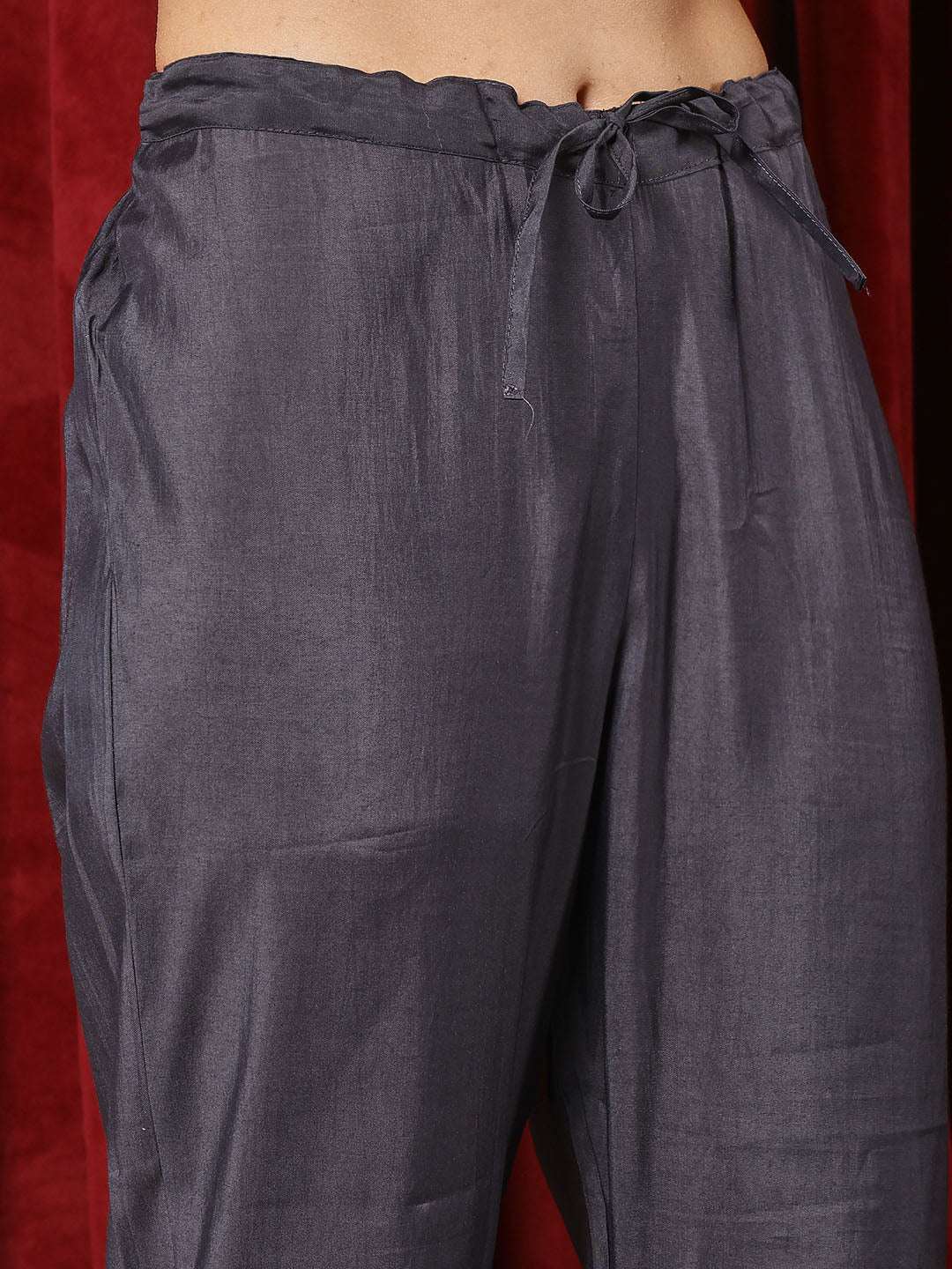 Printed Cotton Blend Kurta With Pants &amp; Dupatta