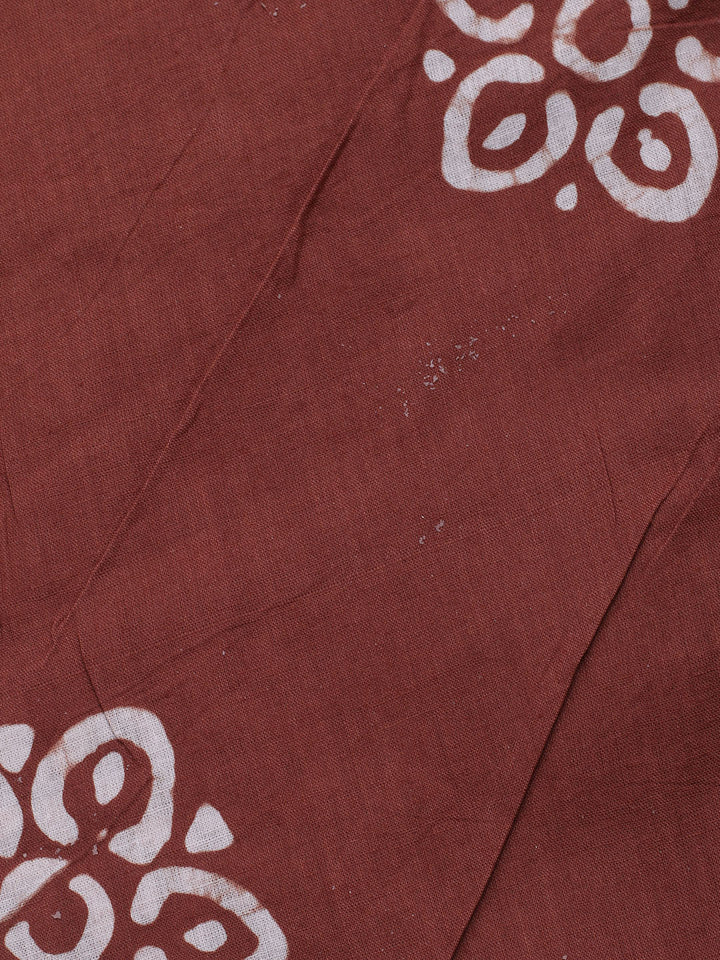 Printed Cotton Blend Unstitched Kurta With Pant &amp; Dupatta