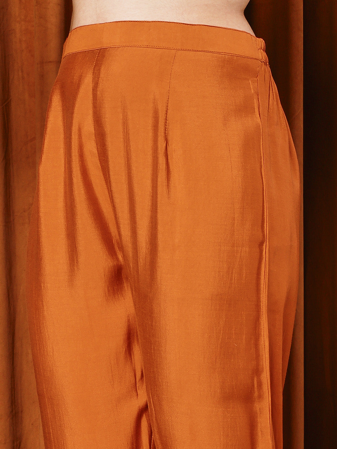 Embroidered Cotton Blend Kurta With Pants & Dupatta