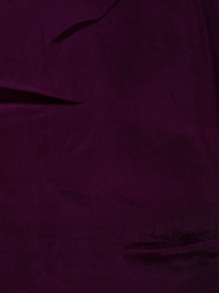 Embroidered Art Silk Unstitched Suit Piece With Dupatta