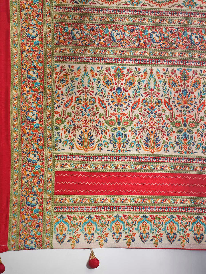 Digital Printed Art Silk Saree