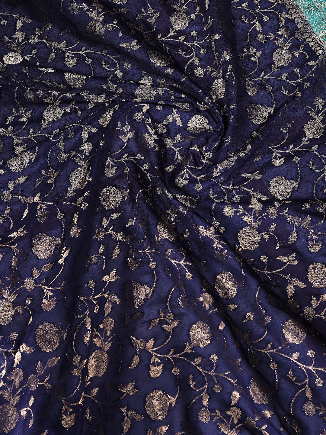 Plain Crepe Saree