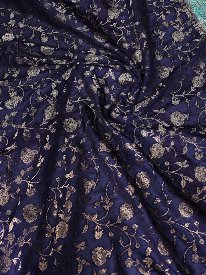 Plain Crepe Saree