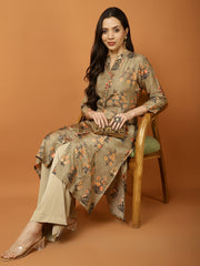 Printed Cotton Blend Kurta