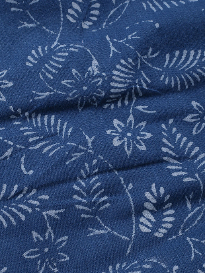 Printed Cotton Blend Unstitched Kurta With Pant &amp; Dupatta