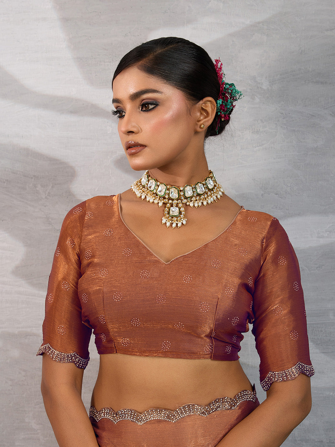 Woven Border Tissue Saree