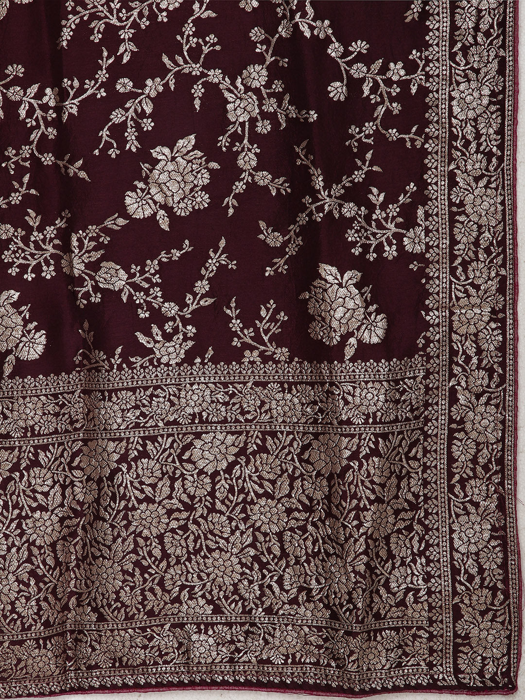 Woven Chanderi Unstitched Suit Piece With Dupatta