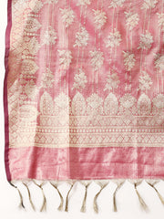 Woven Chanderi Unstitched Suit With Dupatta