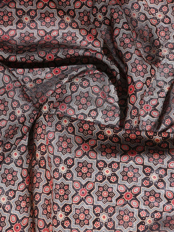 Digital Printed Art Silk Saree