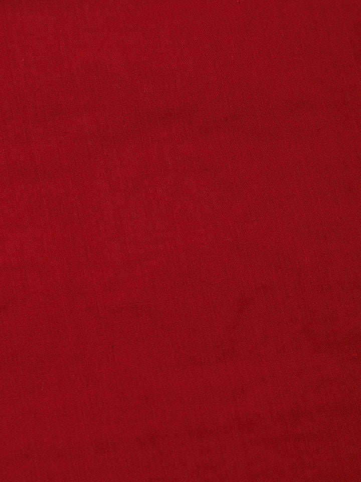 Embroidered Cotton Blend Unstitched Suit With Pant &amp; Dupatta